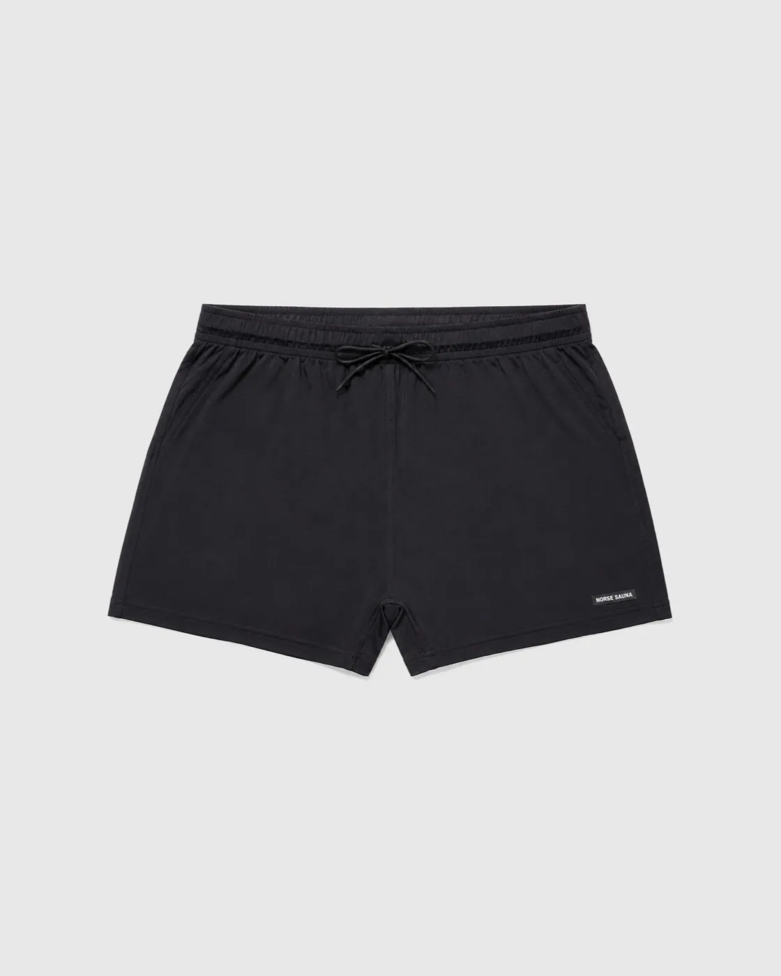 Rento 3" Sauna Shorts in black, front view